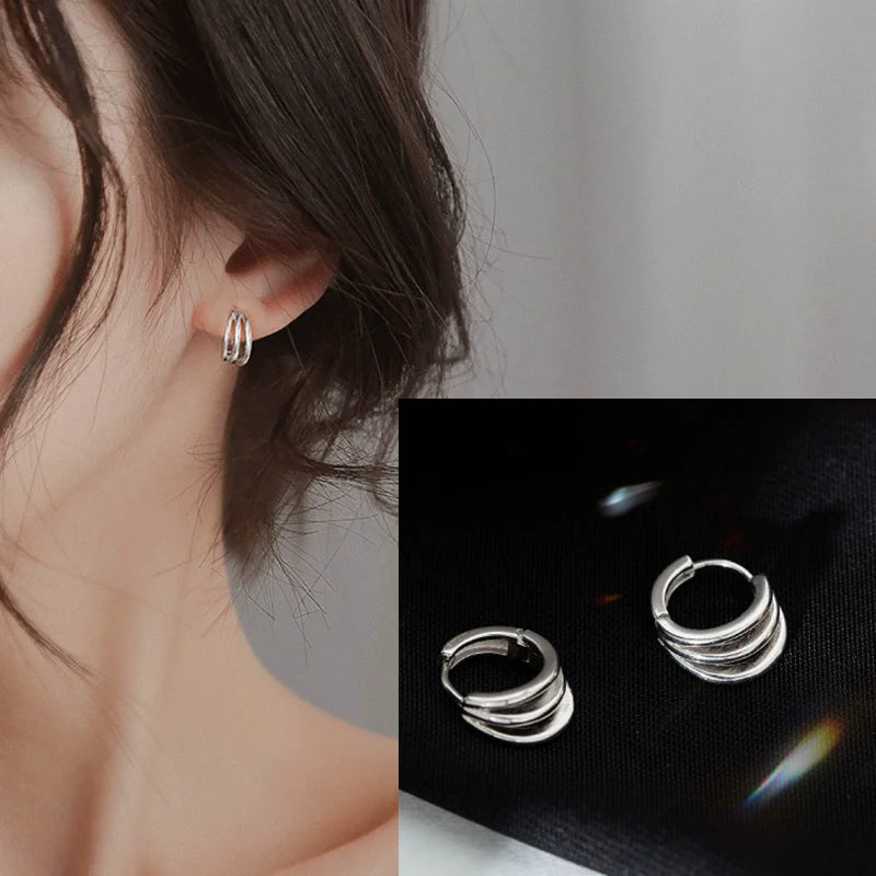 Ventfille 925 Sterling Silver Star Earring for Women Girl Simple Tassels Chain Fashion Office Jewelry Gift Dropshipping