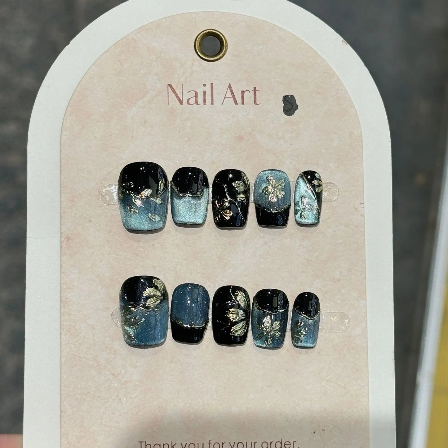 10Pcs French Handmade Press on Nails White Flower Fake Nails Wearable Stick-on Nails Full Cover False Nail Накладные Ногти 네일팁