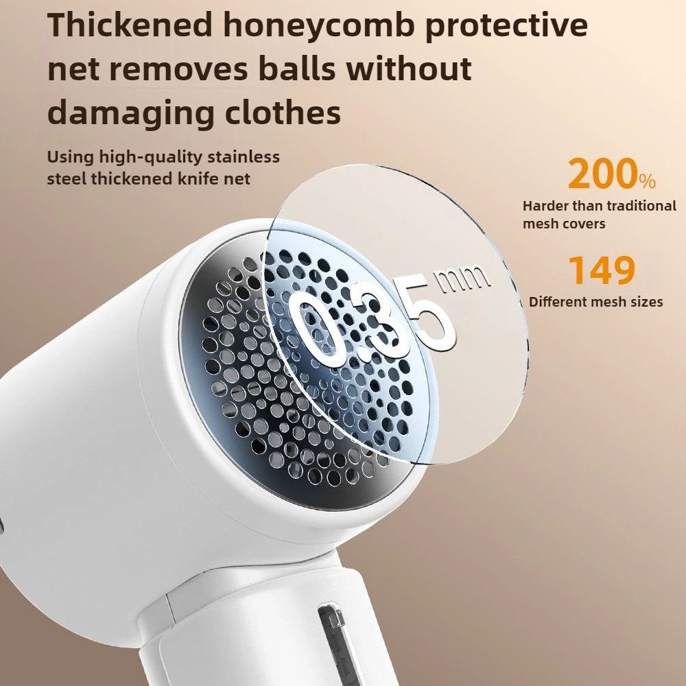 Electric Fluff Trimmer USB Rechargable Fabric Fluffy Pellet Remove Machine for Clothing Ball Sweater Hairball Trimmer