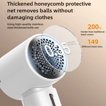 Electric Fluff Trimmer USB Rechargable Fabric Fluffy Pellet Remove Machine for Clothing Ball Sweater Hairball Trimmer