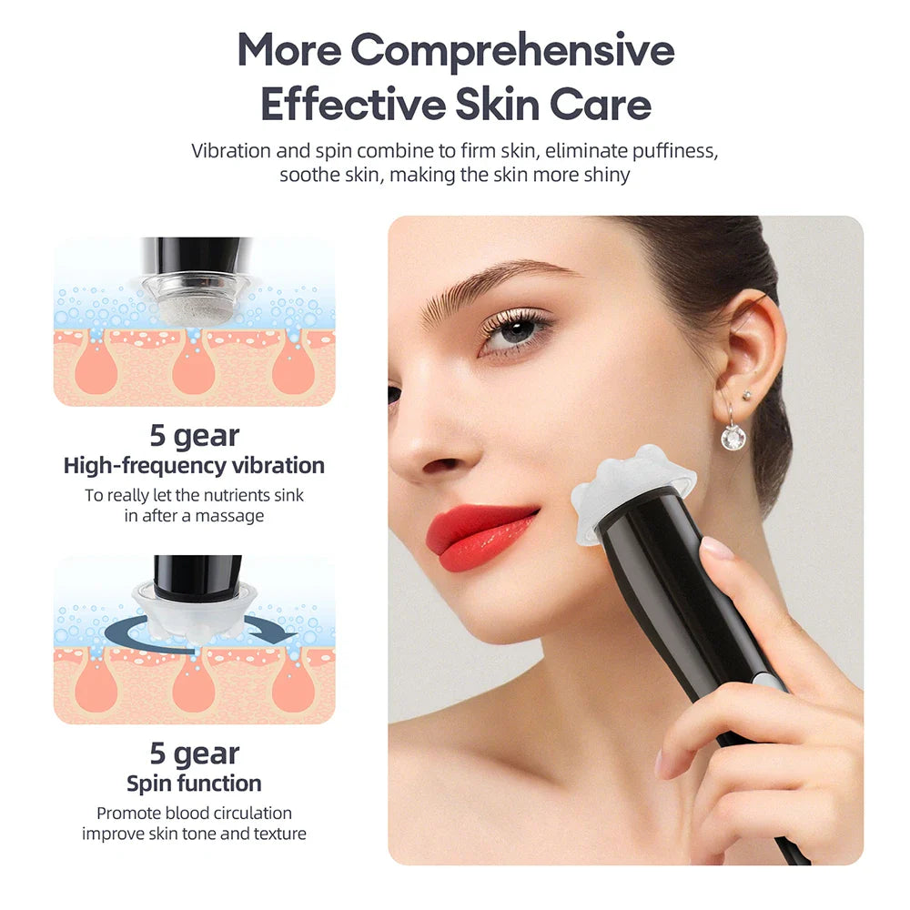 Portable CO2 Oxygen Bubble Pen High-frequency Vibration Facial Cleaning Balance Serum Input Hydration Rejuvenation Beauty SPA