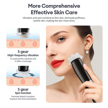 Portable CO2 Oxygen Bubble Pen High-frequency Vibration Facial Cleaning Balance Serum Input Hydration Rejuvenation Beauty SPA