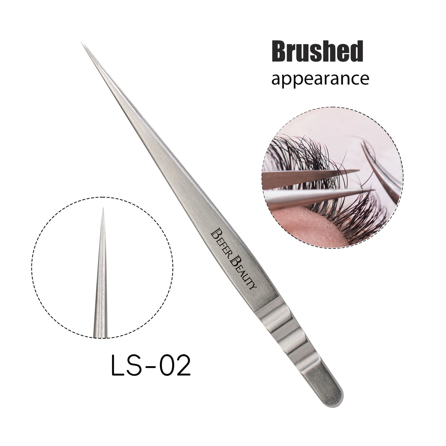 Anti-Static Tweezers Eyelash Extension Professional High Precision Volume Tweezer Stainless Steel Tweezers Antislip Makeup Tool