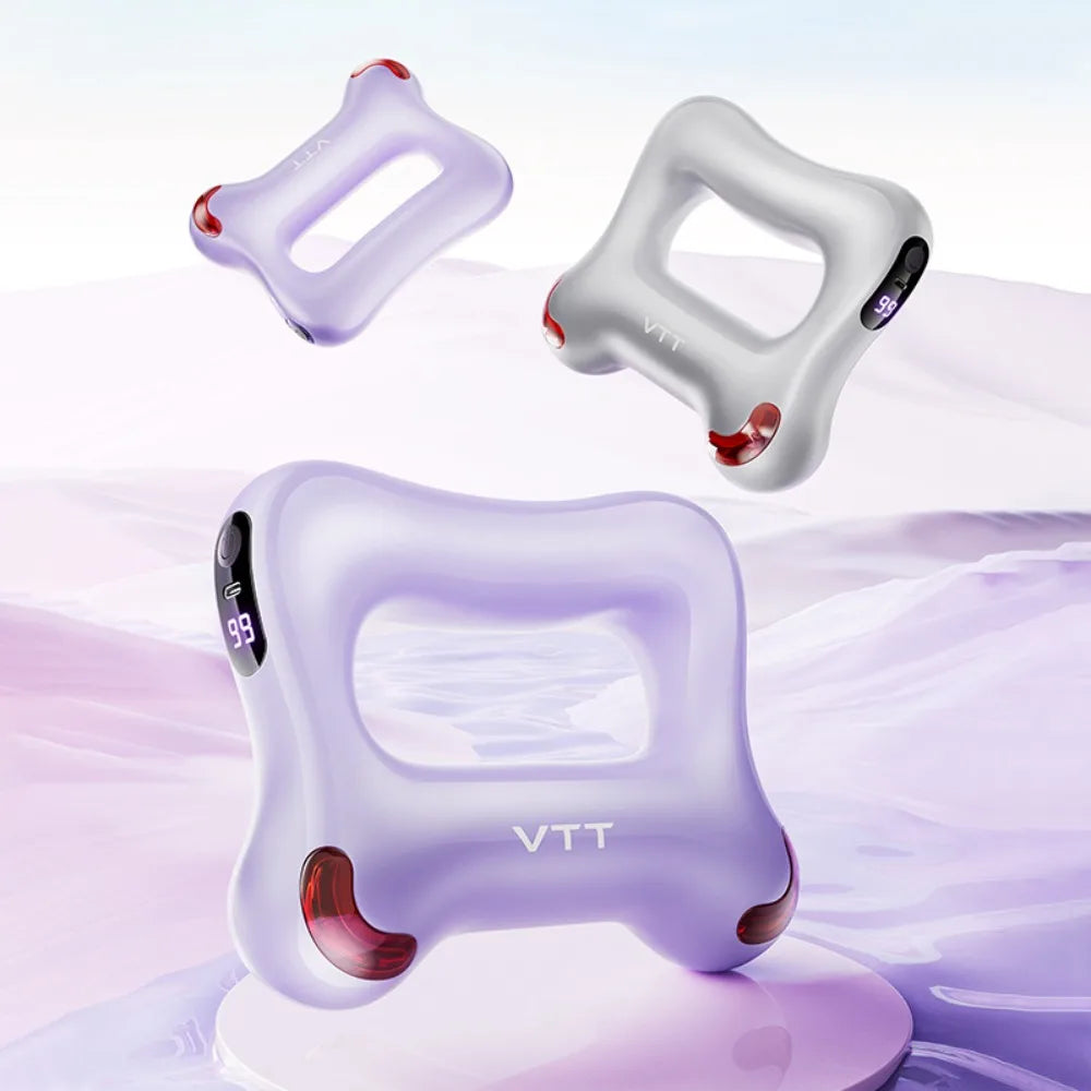 Hot Compress Electric Fascia Ring Muscle Relaxation USB Charging Waist Massager With Belt Fascia Massager Sports Fitness