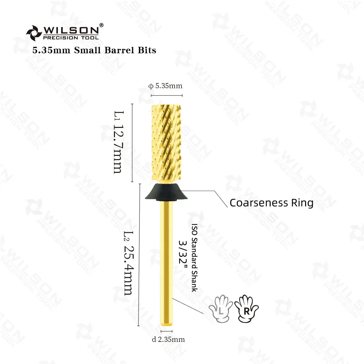 WILSON Small Barrel Bits-Nail drill bits Remove gel Manicure tool Nail accessories Hot sale