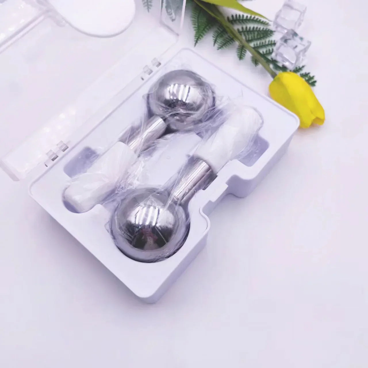 Face Massager Lifting for Wrinkles Stainless Steel Ice Ball Eye SPA Body Massage Facial Relax Beauty Tools Skincare