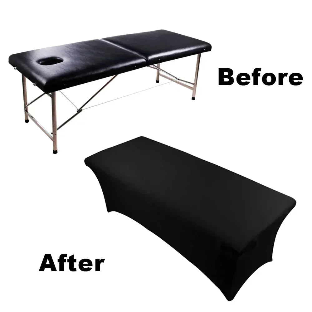 Elastic Lash Bed Cover Reusable Spa Eyelash Extension Bed Topper Stretchy Sheet Fitted Massage Table Lash Bed for Spa Salon