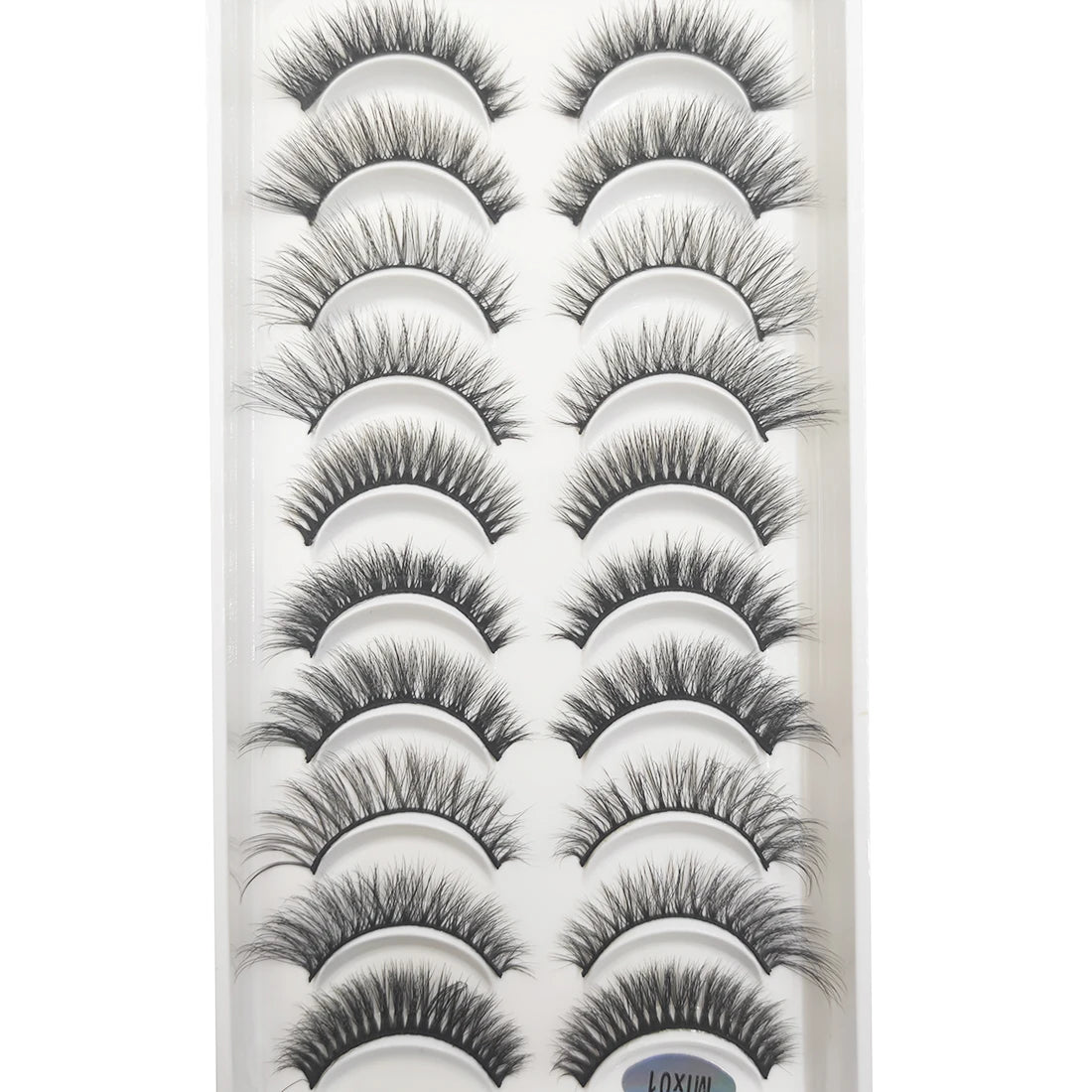 20 Style 10 Pairs Natural 3d Mink Lashes Soft False Eyelashes Cross Messy Dense Eye Lashes Extension Makeup Faux Cils Maquillaje
