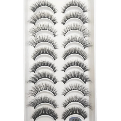 20 Style 10 Pairs Natural 3d Mink Lashes Soft False Eyelashes Cross Messy Dense Eye Lashes Extension Makeup Faux Cils Maquillaje
