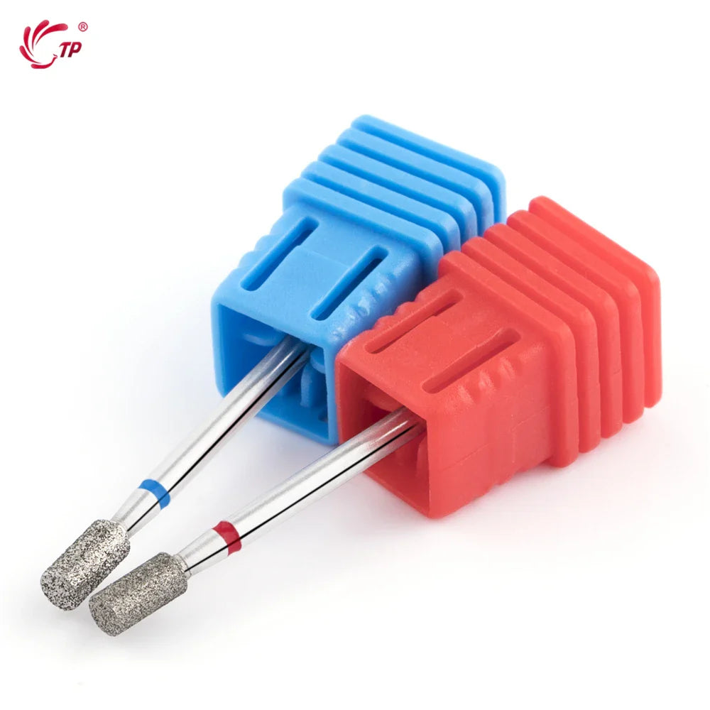 TP 3pcs/set Flame Diamond Nail Drill Bits 3/32'' Russian Electric File Bits Milling Cutter for Manicure Cuticle Remove Nail Tool