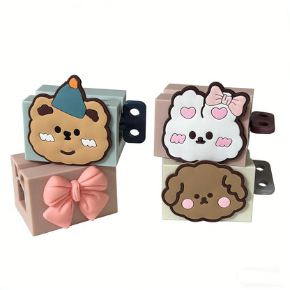 1PC Cartoon Manual Squeezers Toothpaste multiple style Bathroom Facial Cleanser Rolling Squeeze Clip Seat Holder Toothpaste