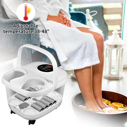 Foldable Thermostatic Foot Massage Tub Houseold Foot Bath Massager Portable Foot Massage Artifact To Promote Blood Circulatio
