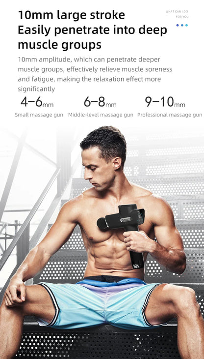 Booster M2-D Massage gun Deep Tissue Percussion Neck Back Body Massager Portable Fascia Gun Muscle Relaxation Electric Massager
