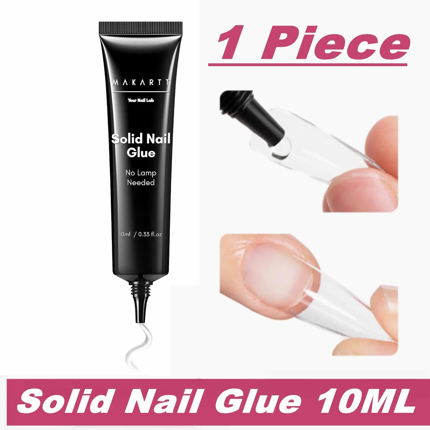 Makartt Nail Gel Glue for Press On Nails Soft Acrylic Gel Nail Tips Fake Nails,Super Strong Glue Easy to Control No Lamp Needed