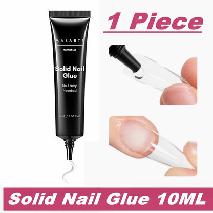 Makartt Nail Gel Glue for Press On Nails Soft Acrylic Gel Nail Tips Fake Nails,Super Strong Glue Easy to Control No Lamp Needed