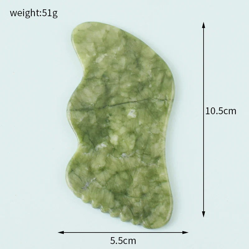 100% Natural Jade Stone Gua Sha Skin Massager For Face Comb Body Acupuncture Stick Beauty Health SPA Anti Aging Wrinkle Tighten