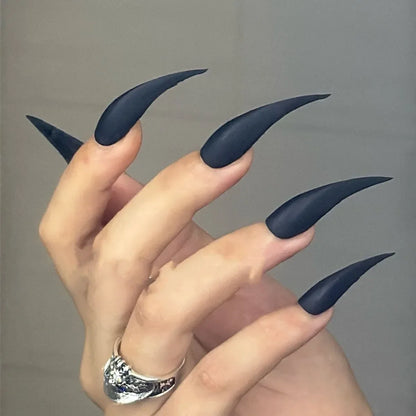 Handmade 10PCS Dragon Shape Claw Press On Nails Thick Reusable Long False Nails Short Acrylic Fake Nail With Glue Nail Supplies