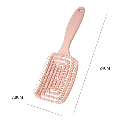 Women Hair Comb 9-Rows Detangler Scalp Massager Comb Curly Hair Brush For Denman Brush Straight Curly Wet Hairbrush Styling Tool