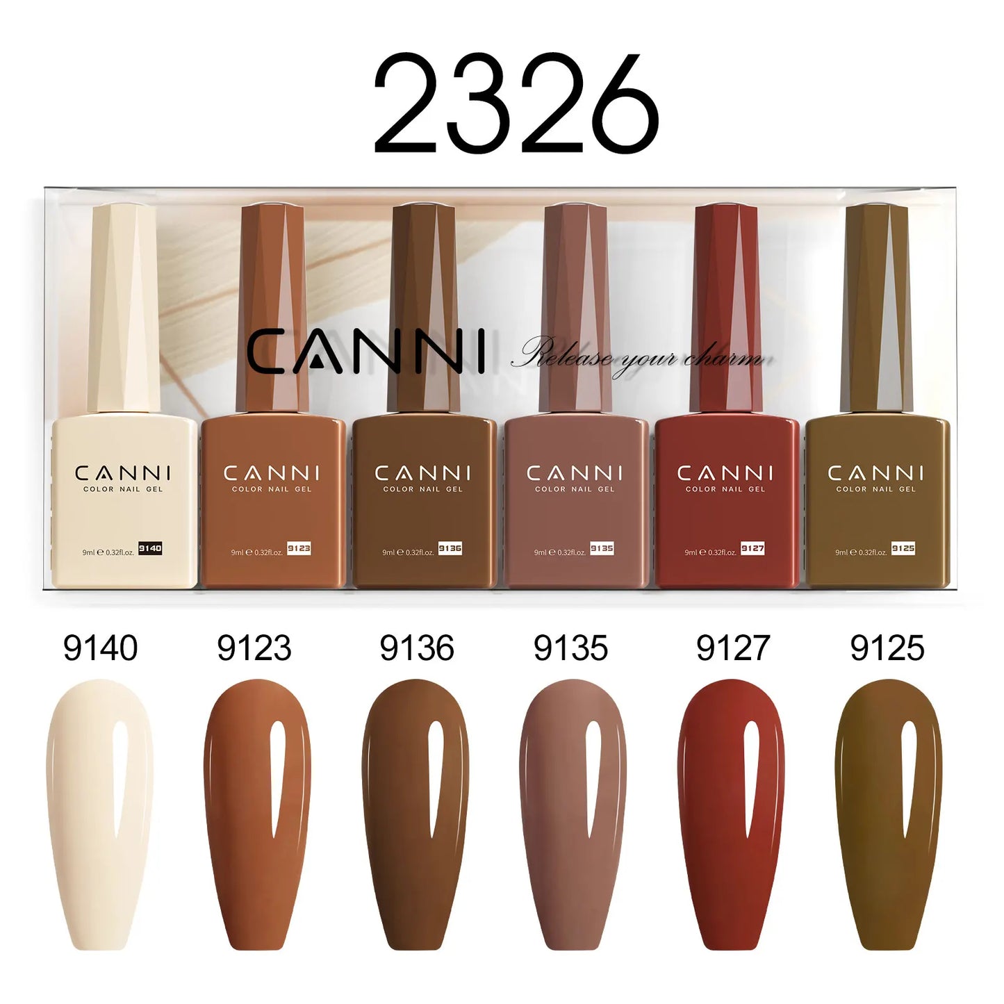 CANNI Nail Gel Polish Set HEMA TPO FREE Jelly Nude Color Rubber Base UV Construction Gel Semi Permanent Soak off UV LED Gel Nail