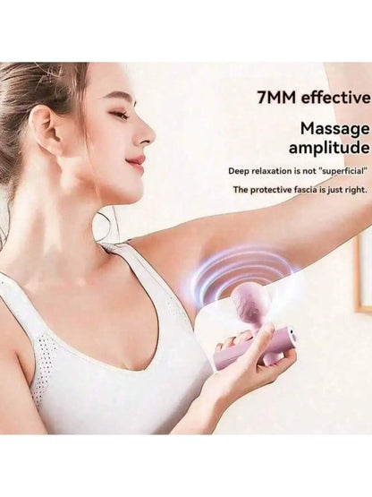 2026 Mini Massage Gun Fascia Machine Muscle Relaxation cRod Massage Fitness Equipment Neck Body Fascia Gun Rechargeable