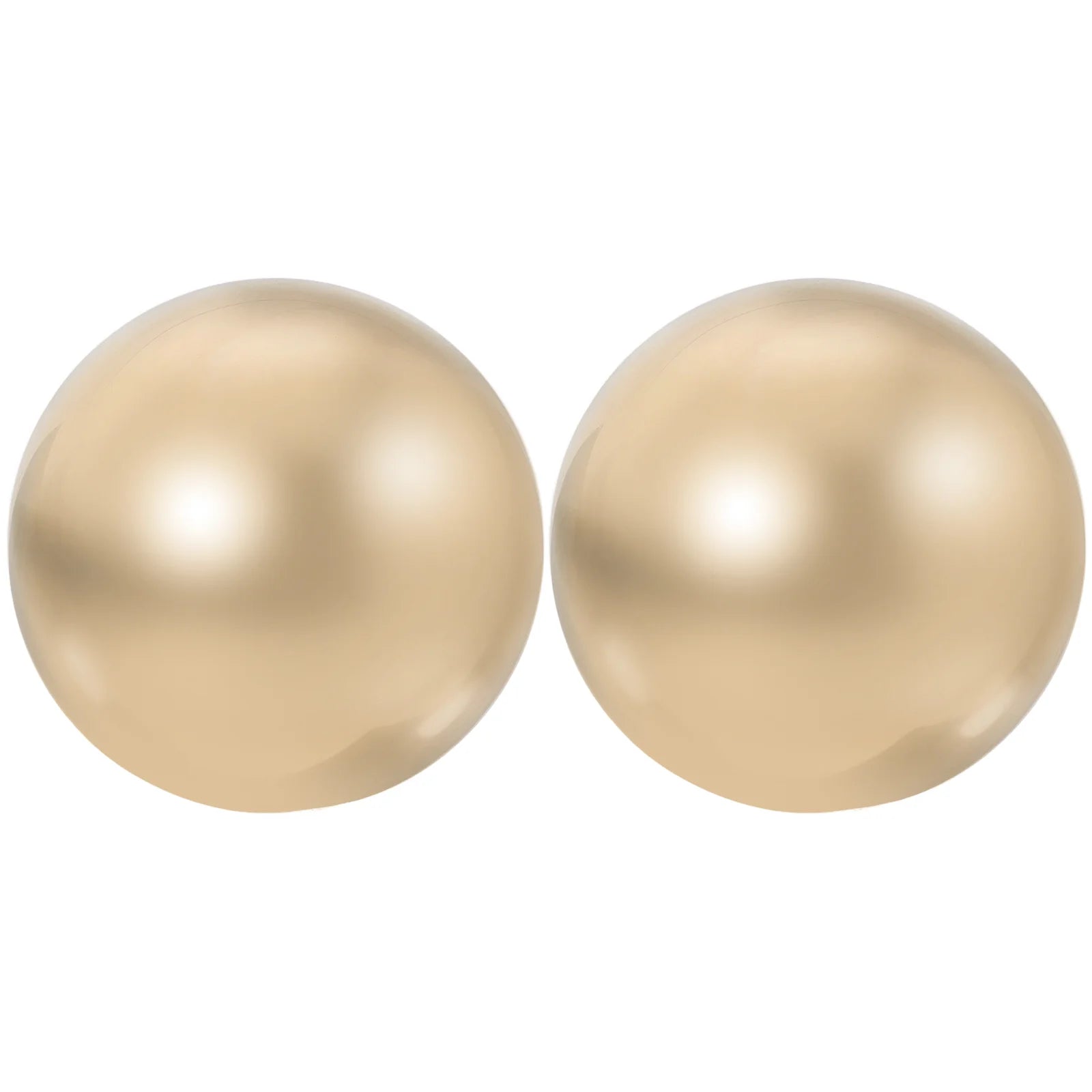 2 Pcs Brass Exercise Ball Baoding Metal Balls Magnetic Golden Muscle Massage
