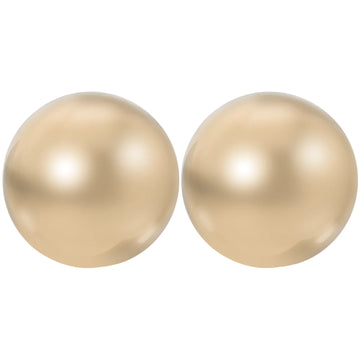 2 Pcs Brass Exercise Ball Baoding Metal Balls Magnetic Golden Muscle Massage