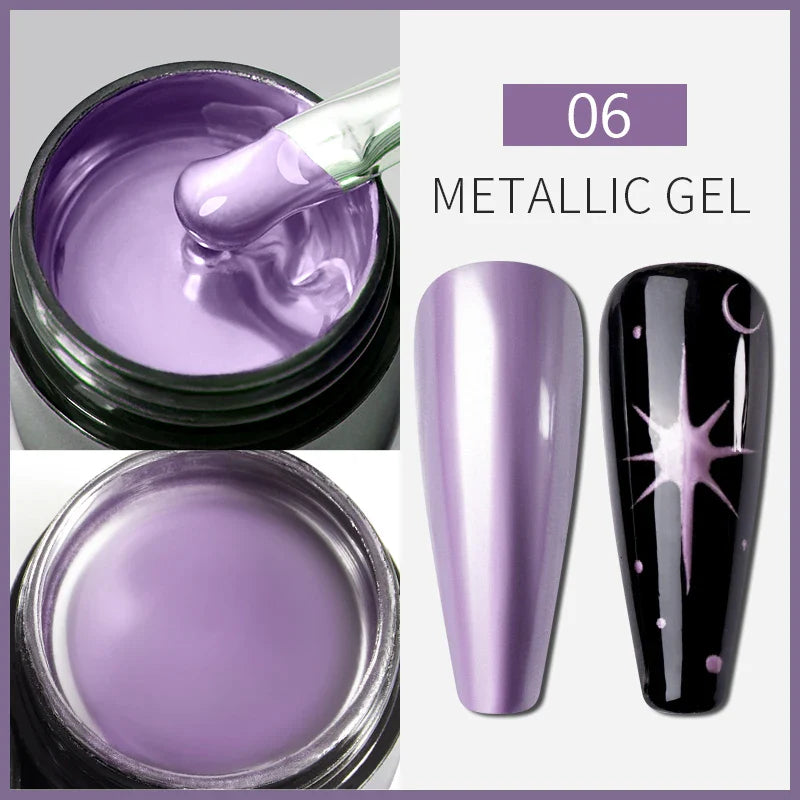BOZLIN 5ml Sparkling Chameleon Mica Shell Gel Polish Colorful Sequins Manicure Semi Permanent Soak Off Nail Art Gel Varnish