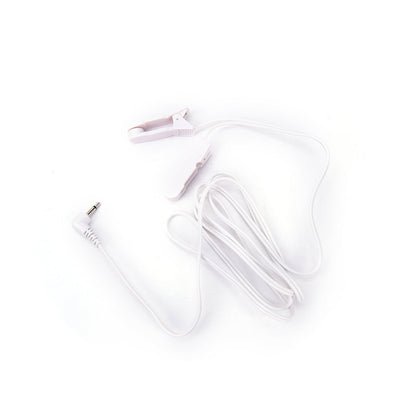 Electrode Lead Wires with 2 Ear Clips for Tens Therapy Machine Massager 2.5mm