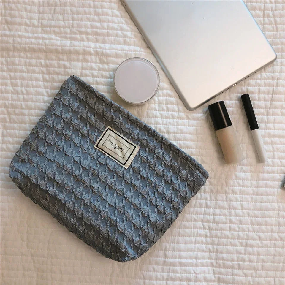 Women Makeup Kits Handbags Phone Pencil Case Organizer Pouch Bag Korean Fashion Flower Travel Cosmetic Storage Bag Kawaii