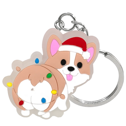 1PCS LED Keychains New Arrival Cute Unicorn Joystick Pig Flower Cat Cow Luminous Keyring Accessories for Car Women Men Key Gifts
