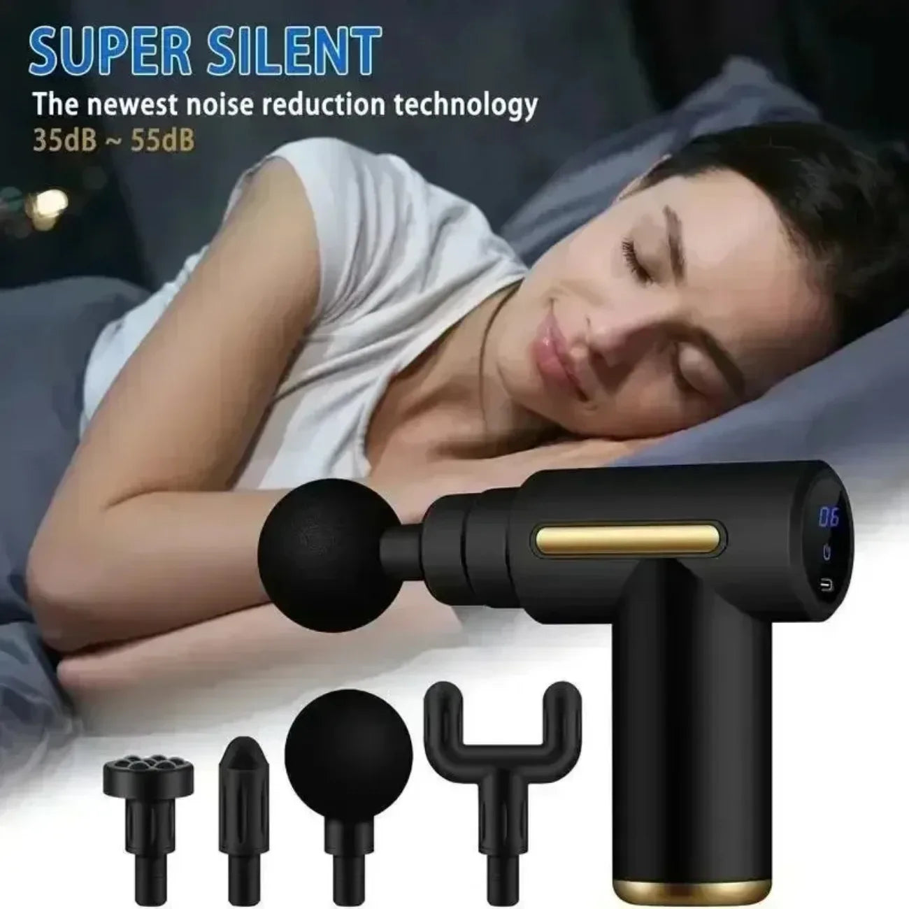 Mini USB Massage Gun – Portable Fascia Relaxer for Neck, Shoulders & Back, Quiet Muscle Relief for Home & Travel