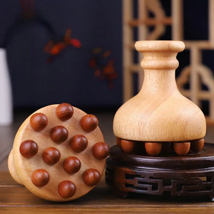 ●★☆ 1Pc Wooden Mushroom Massager Wood Therapy Massage Tool For Relief Muscle Full Body Massage Relax
