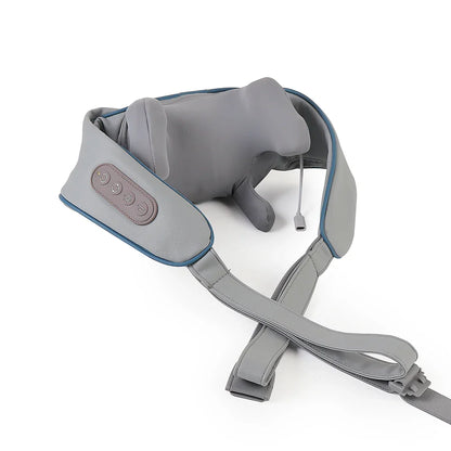 Foreverlily 26W Brushless Motor Neck And Shoulder Massager Wireless Shoulder And Back Kneading Massage Shawl Neck masajeador