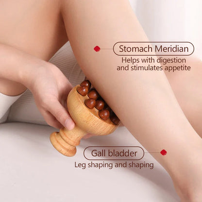 ●★☆ 1Pc Wooden Mushroom Massager Wood Therapy Massage Tool For Relief Muscle Full Body Massage Relax