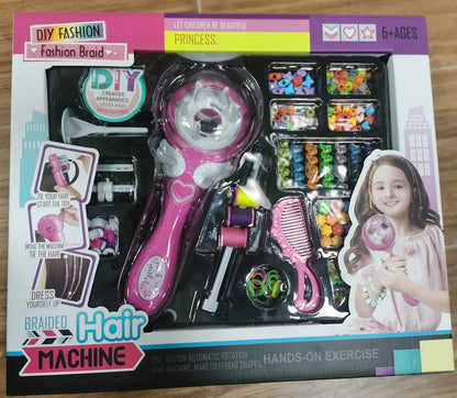 Automatic Hair Braid Kits Tool Girls Hair Twist Machine Electric Beauty DIY Play Toys Kid Headwear Hair Accessories Gift
