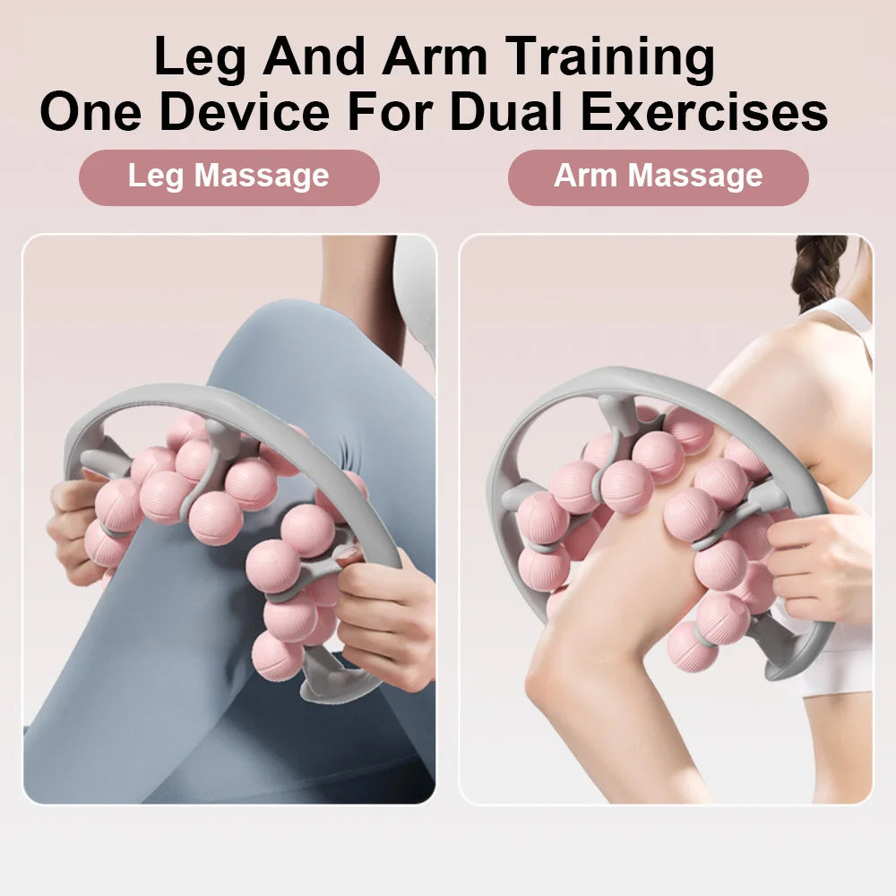 Massager Roller Portable Leg Clamp Fascia Muscle Roller Handheld Deep Tissue Massage for Arm Calves Bodybuilding Indoor