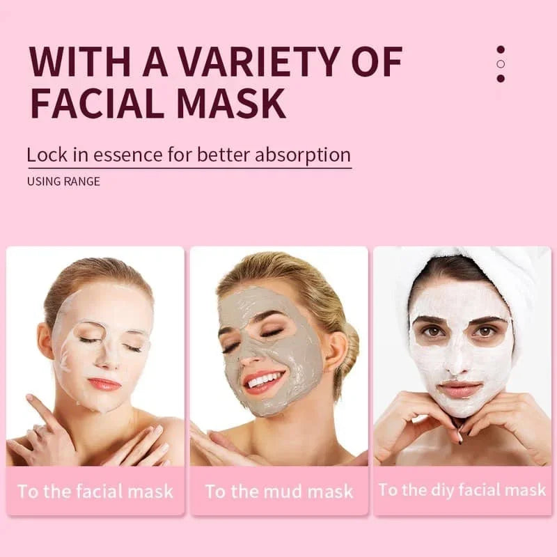 500/100pcs Disposable Plastic Film Full Face Cleaner Mask Neck Stickers Paper Transparent Masks Wrap Facial Beauty Makeup Tools