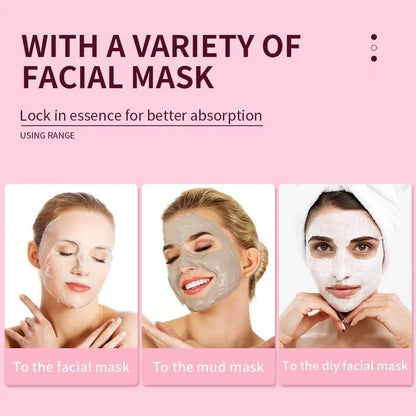500/100pcs Disposable Plastic Film Full Face Cleaner Mask Neck Stickers Paper Transparent Masks Wrap Facial Beauty Makeup Tools