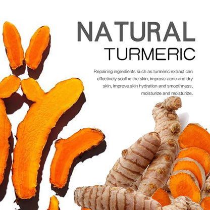 AILKE Natural Turmeric Honey Soap Cleanser, Lightening, Clean Skin, Remove Dark Spots, Stains, for Face and Body, 200g/7 oz