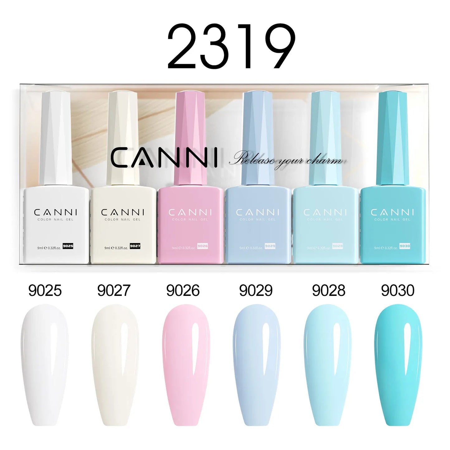 CANNI Nail Gel Polish Set HEMA TPO FREE Jelly Nude Color Rubber Base UV Construction Gel Semi Permanent Soak off UV LED Gel Nail