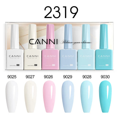 CANNI Nail Gel Polish Set HEMA TPO FREE Jelly Nude Color Rubber Base UV Construction Gel Semi Permanent Soak off UV LED Gel Nail