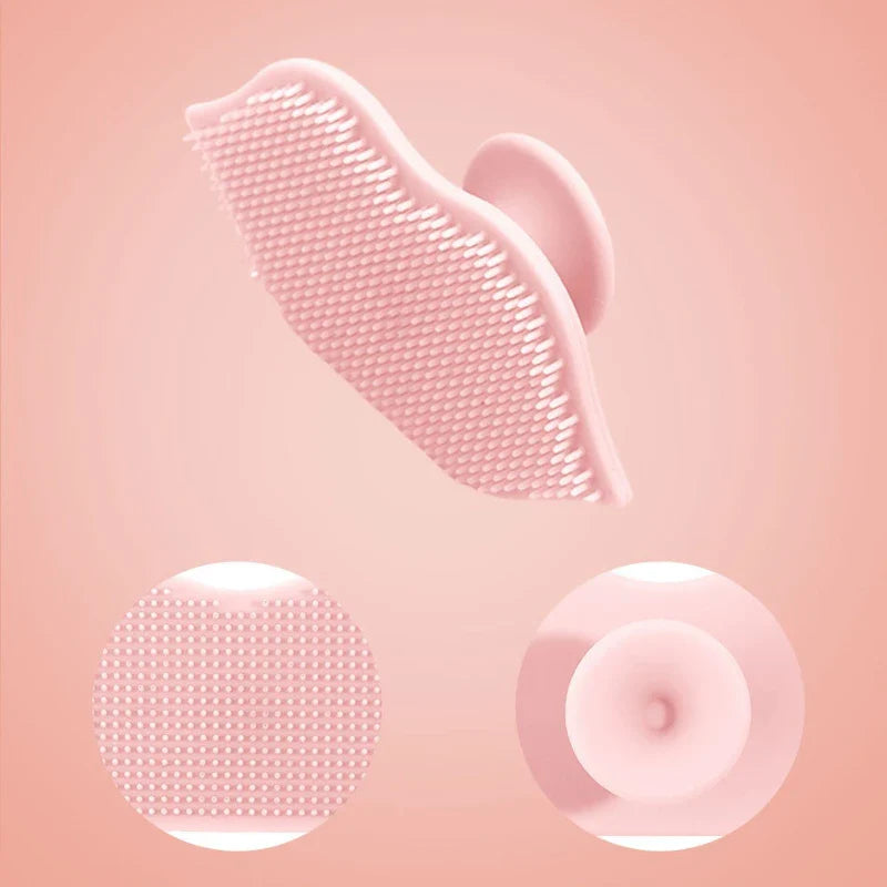 Silicone Lip-shaped Facial Cleansing Brush  Portable Highly Resilient and Suitable for Cleaning Painting Beauty Care and Massage
