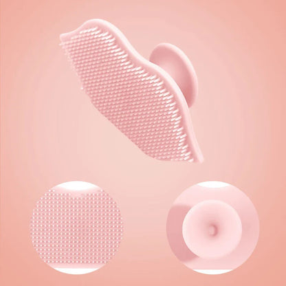 Silicone Lip-shaped Facial Cleansing Brush  Portable Highly Resilient and Suitable for Cleaning Painting Beauty Care and Massage