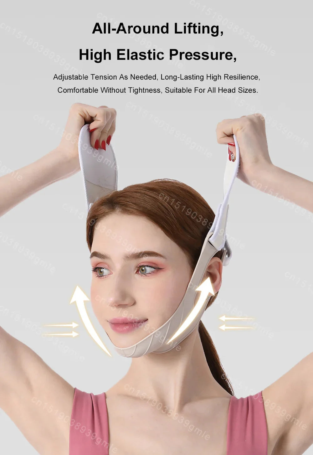 Face Mask Silicone V Lifting V Line Shape Face Lift Up Facial Slimming Bandage Mask Cheek Chin Neck Slimming Thin Belt Skin Care