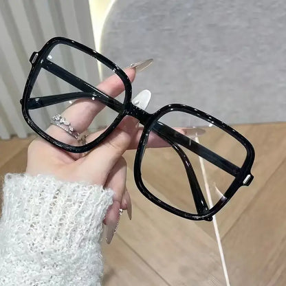 1Pc/3Pcs Classic Fashion Large Frame Square Glasses Transparent Lens Casual Fashion Decorative Glasses Suitable for Office, Read
