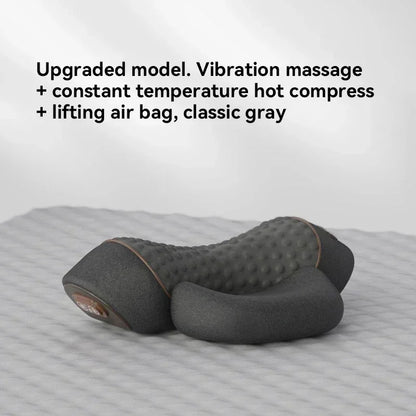 Okayso Electric Massager Cervical Pillow Hot Compress Vibration Massage Neck Traction Relax Sleeping Pillow Spine Support Normal