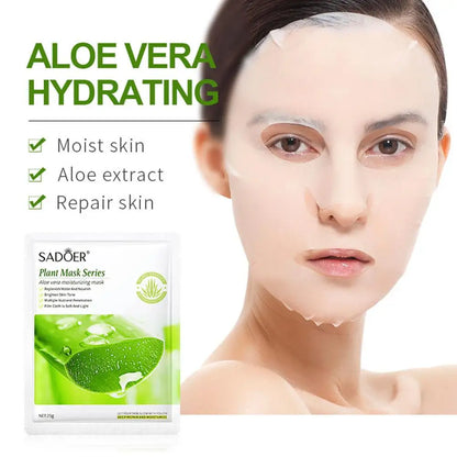 6pcs Natural Plant Face Mask Beauty Skincare Facial Masks Moisturizing Firming Hydrating Sheet Mask Skin Care Korean Cosmetics