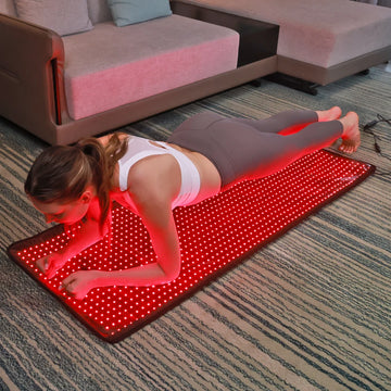 Almohadilla de terapia de luz roja TLB1000, 160 cm x 60 cm, 660 nm, 850 nm, infrarroja cercana, manta de terapia de luz roja LED para cuerpo completo, logotipo gratuito