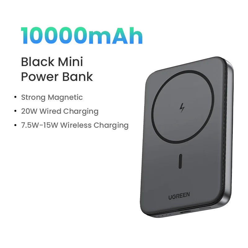 UGREEN PD20W Power Bank Magnetic 10000mAh Portable Wireless Fast Charging PowerBank for Magsafe for iPhone 17 15 Pro Max 16 Pro
