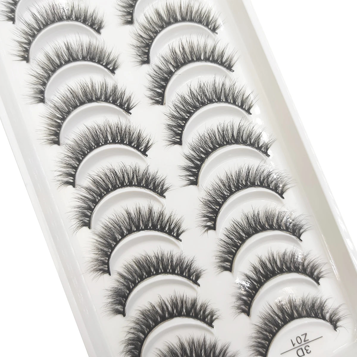 20 Style 10 Pairs Natural 3d Mink Lashes Soft False Eyelashes Cross Messy Dense Eye Lashes Extension Makeup Faux Cils Maquillaje